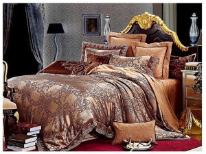 Элитное постельное белье из коллекции Жаккард с вышивкой