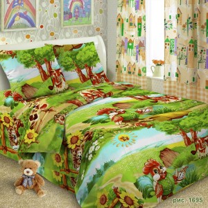 Детское постельное белье Ферма для добрых снов