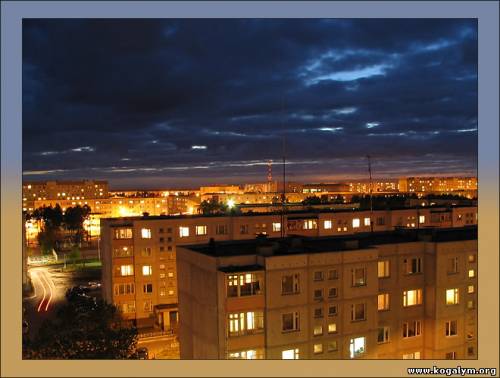 1 микрорайон ночью