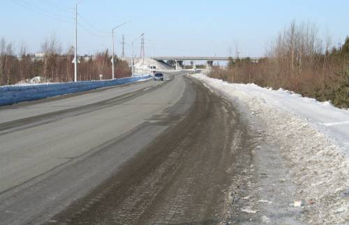Когалым. Вид на мост от пос. Фестивальный