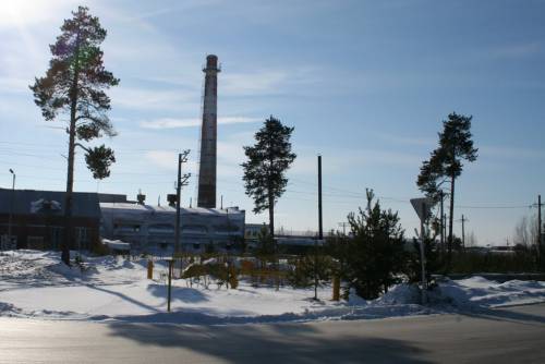 Когалым. Старая котельная в поселке