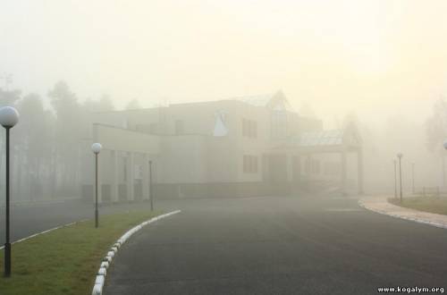 Дворец бракосочетания. В тумане.