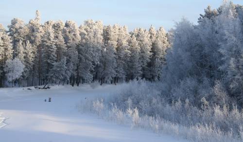 Набережная. Зимний пейзаж